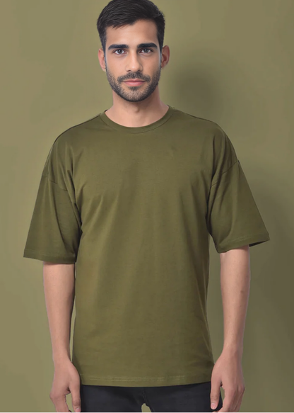 Dropshoulder Crewneck - Olive Green