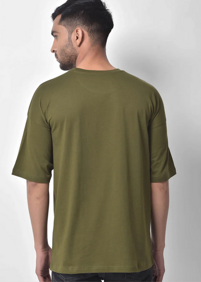 Dropshoulder Crewneck - Olive Green