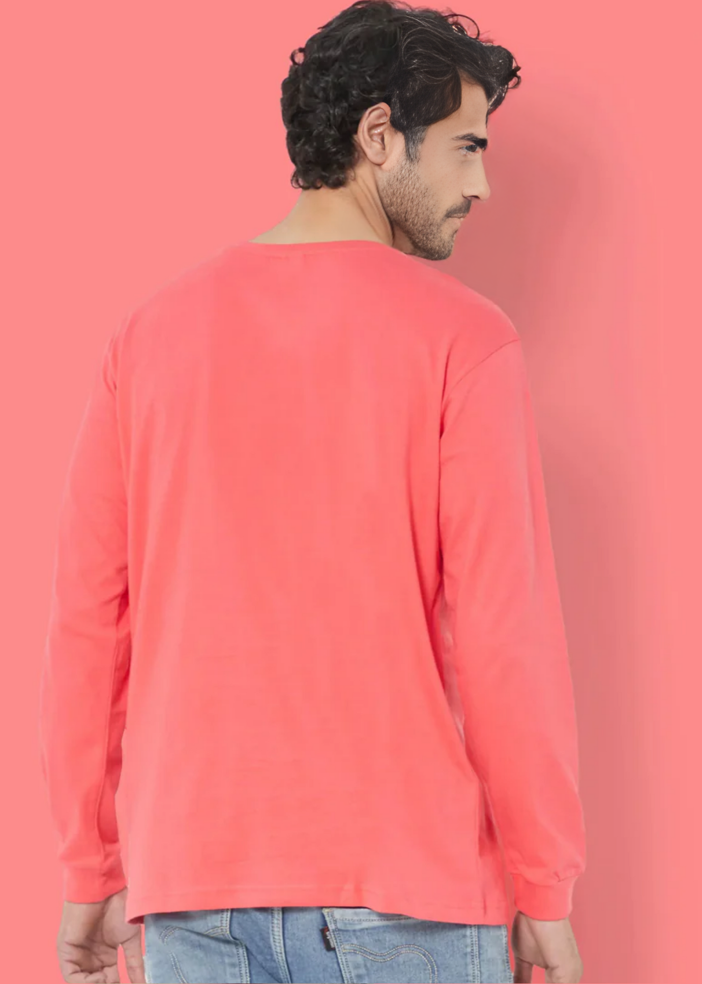 Crew Neck: Full Sleeves - Vermillion