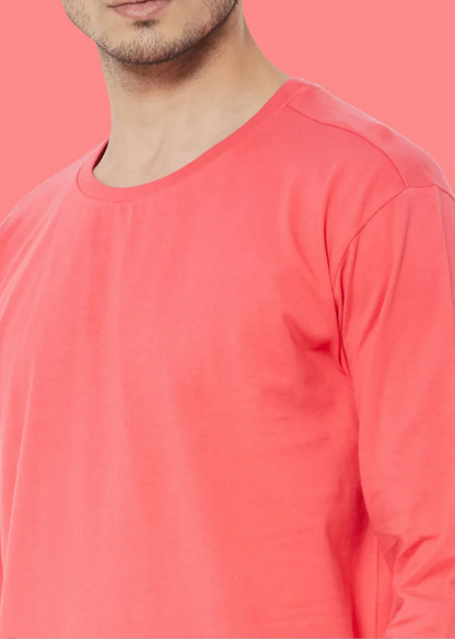 Crew Neck: Full Sleeves - Vermillion