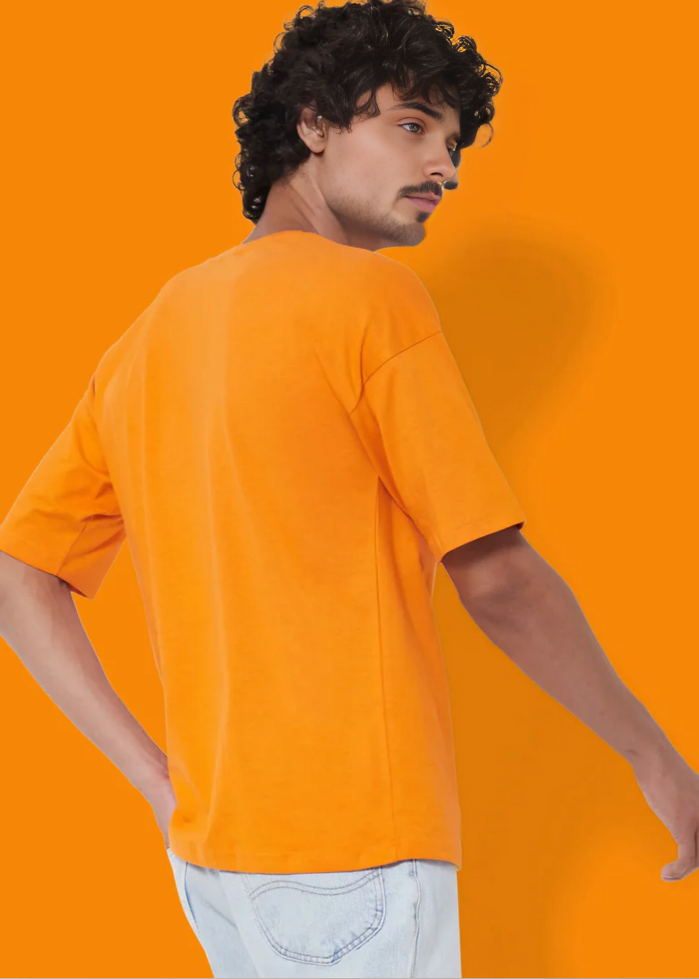 Dropshoulder Crewneck - Orange