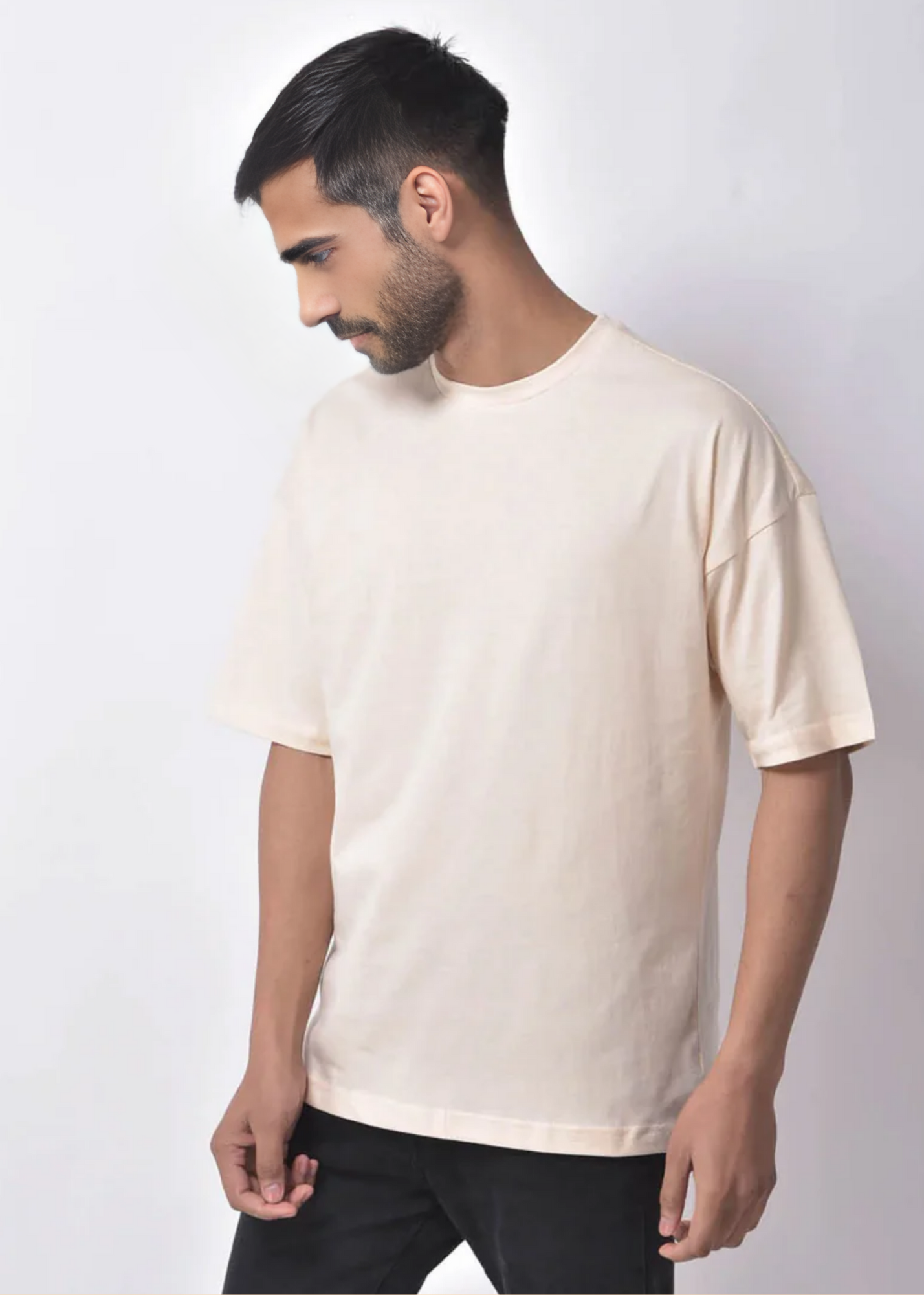 Dropshoulder Crewneck - Ivory