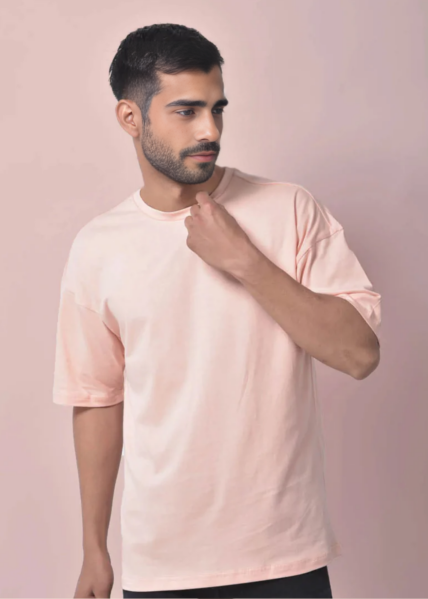 Dropshoulder Crewneck - Peach