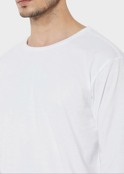 Crew Neck: Full Sleeves - White